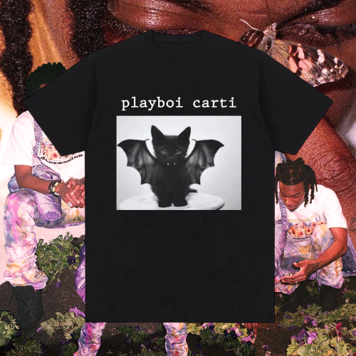 "CARTI" Playboi Carti Cat With Wings Shirt